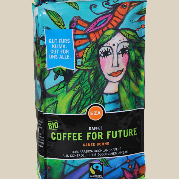 COFFEE FOR FUTURE, biologisch und fairtrade der Fa. EZA.