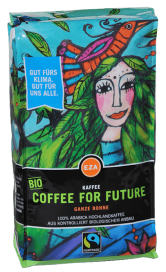 COFFEE FOR FUTURE, biologisch und Fairtrade, der Fa. EZA