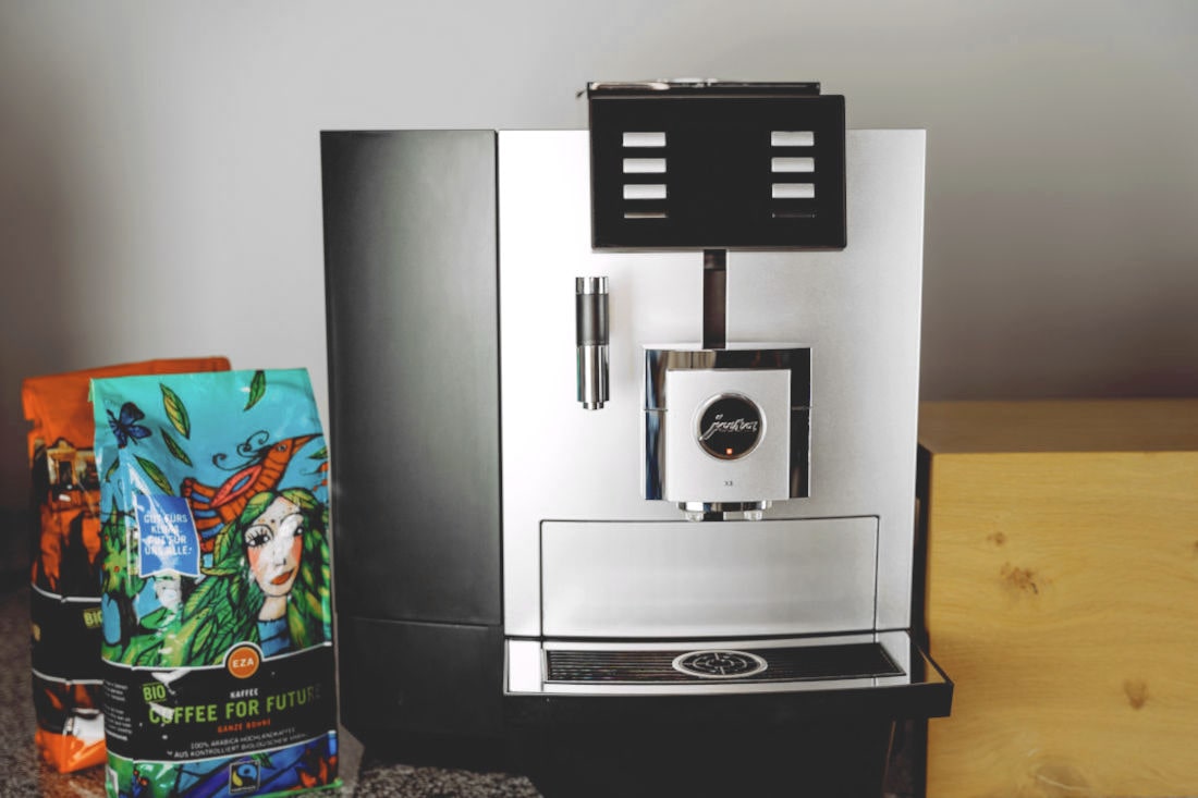 Kaffeesystem Standard - Kaffeemaschine inkl. biologischen Fairtrade Kaffee zum Verleih